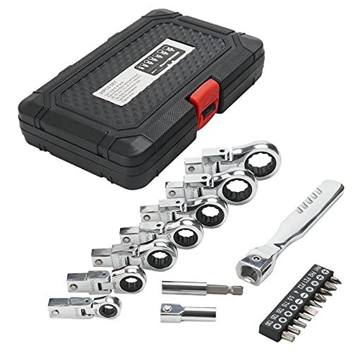 20-Piece flex head ratchet wrenches set