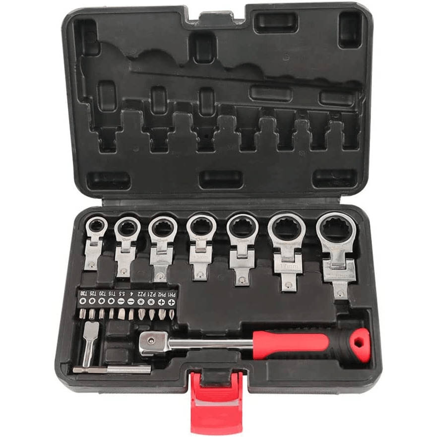 20-Piece flex head ratchet wrenches set