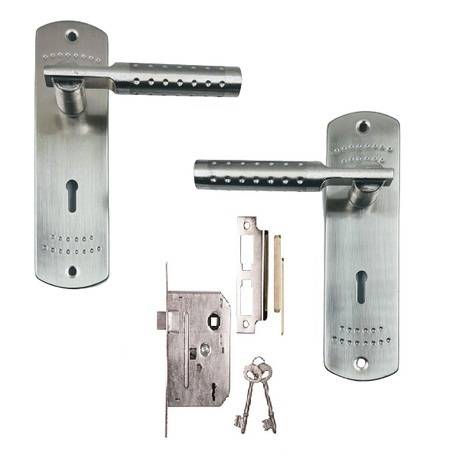 Door Lock Set with Round Design Handles