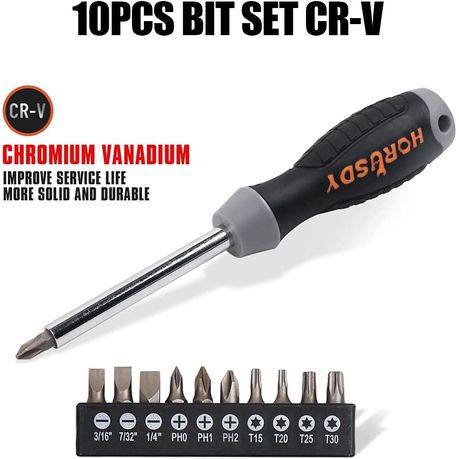 21-Piece Magnetic Screwdriver Set with Bits and Stand