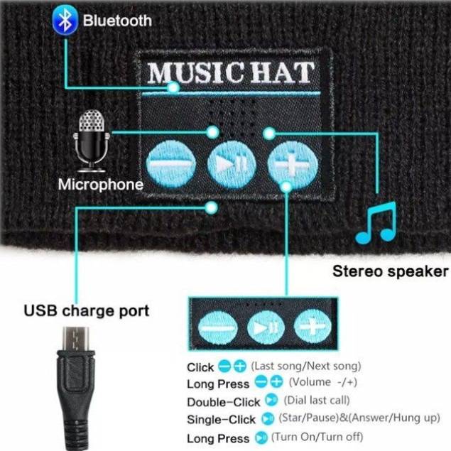 Bluetooth Earphone Beanie Cap
