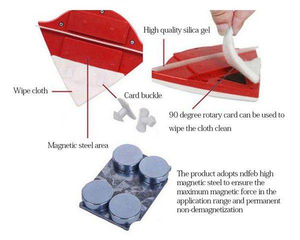 Double Side Magnetic Window Cleaner