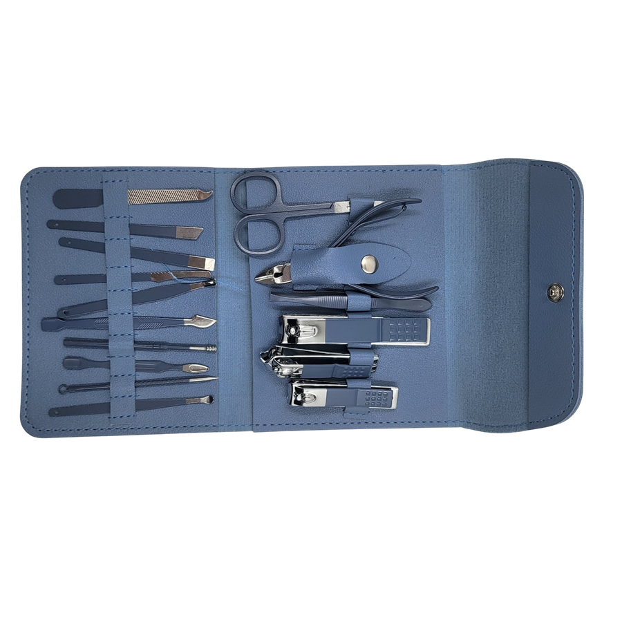 Manicure Set 16 in 1 Stainless Steel Nail Clipper Kit