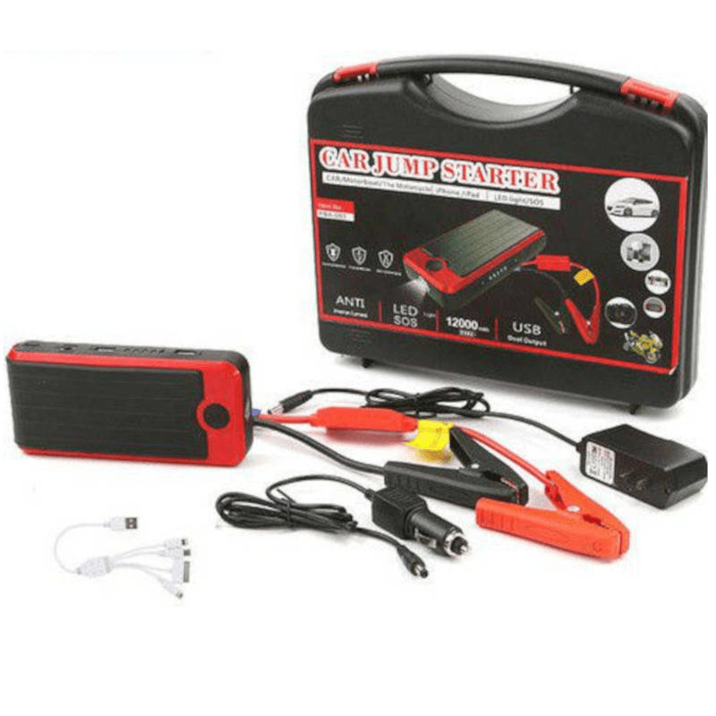 Car Jump Starter 12000Mah Emergency Start Power Bank Led Torch