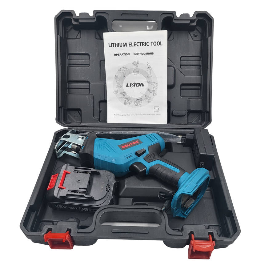 Cordless Reciprocating Saw With One Battery And Charger