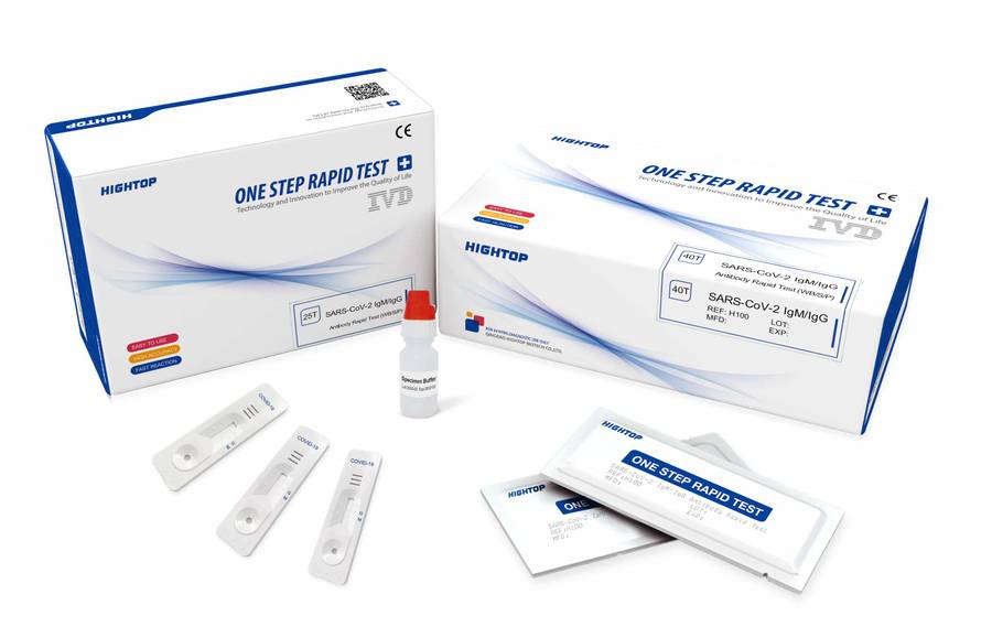 COVID-19 (SARS-CoV-2) IgM/IgG Antibody Rapid Test in 15min  [Tests per Kit = 40]