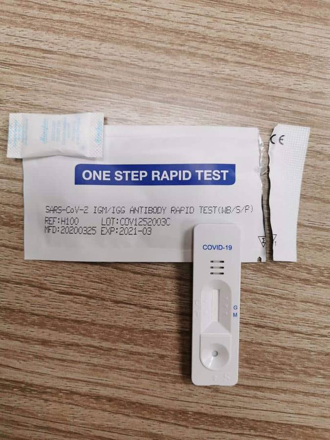 COVID-19 (SARS-CoV-2) IgM/IgG Antibody Rapid Test in 15min  [Tests per Kit = 40]