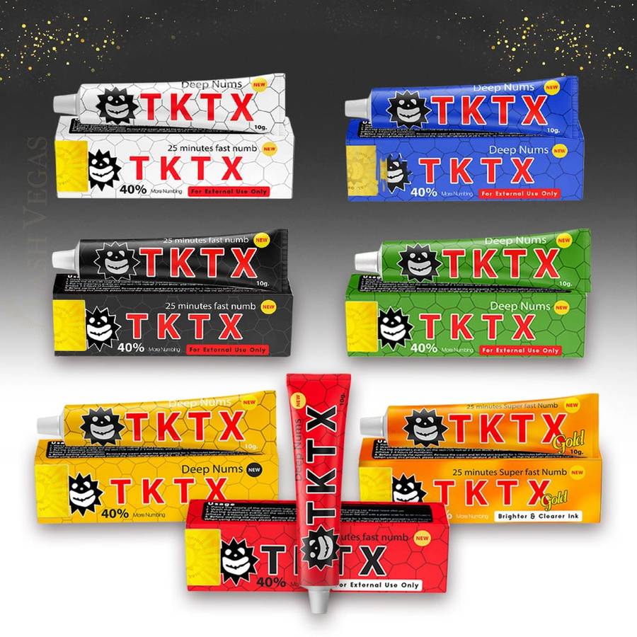 TKTX Topical Anaesthetic Numbing Cream 10g - red