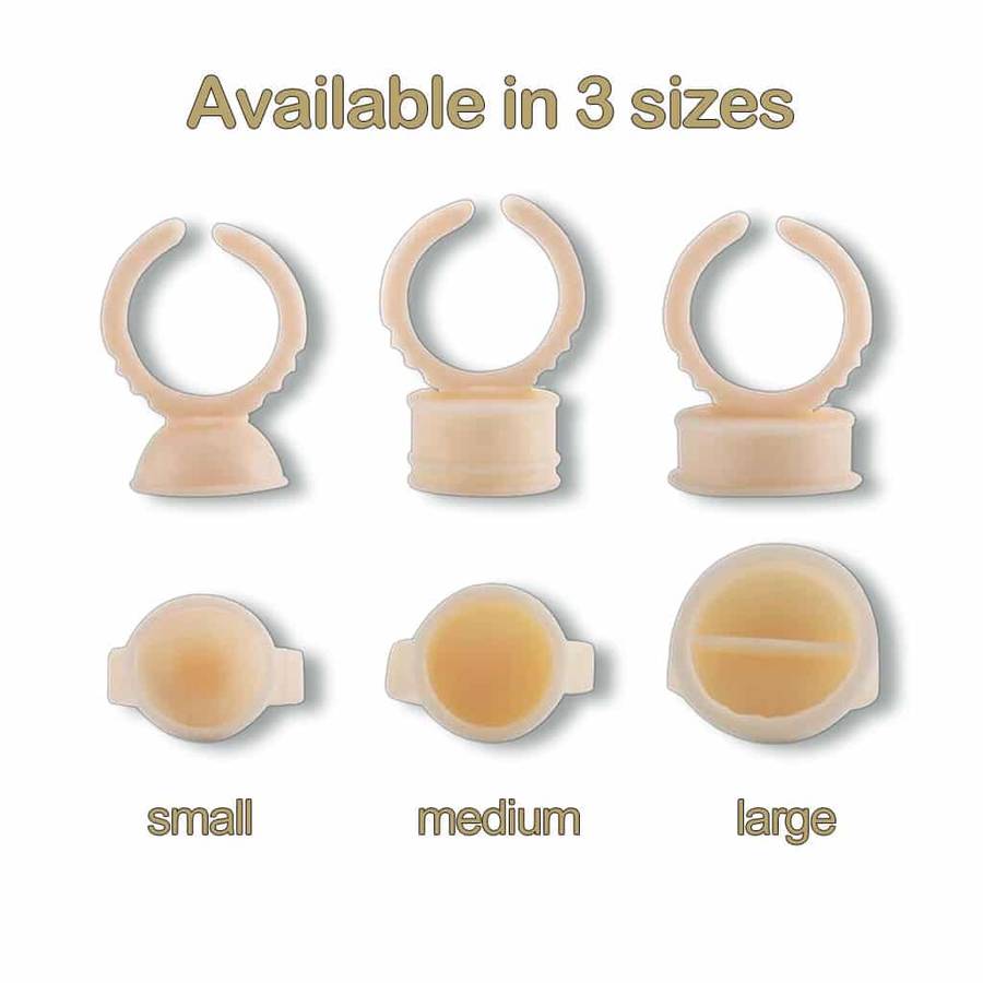 Silicone Pigment Ring Cups (100 pcs) - 15mm