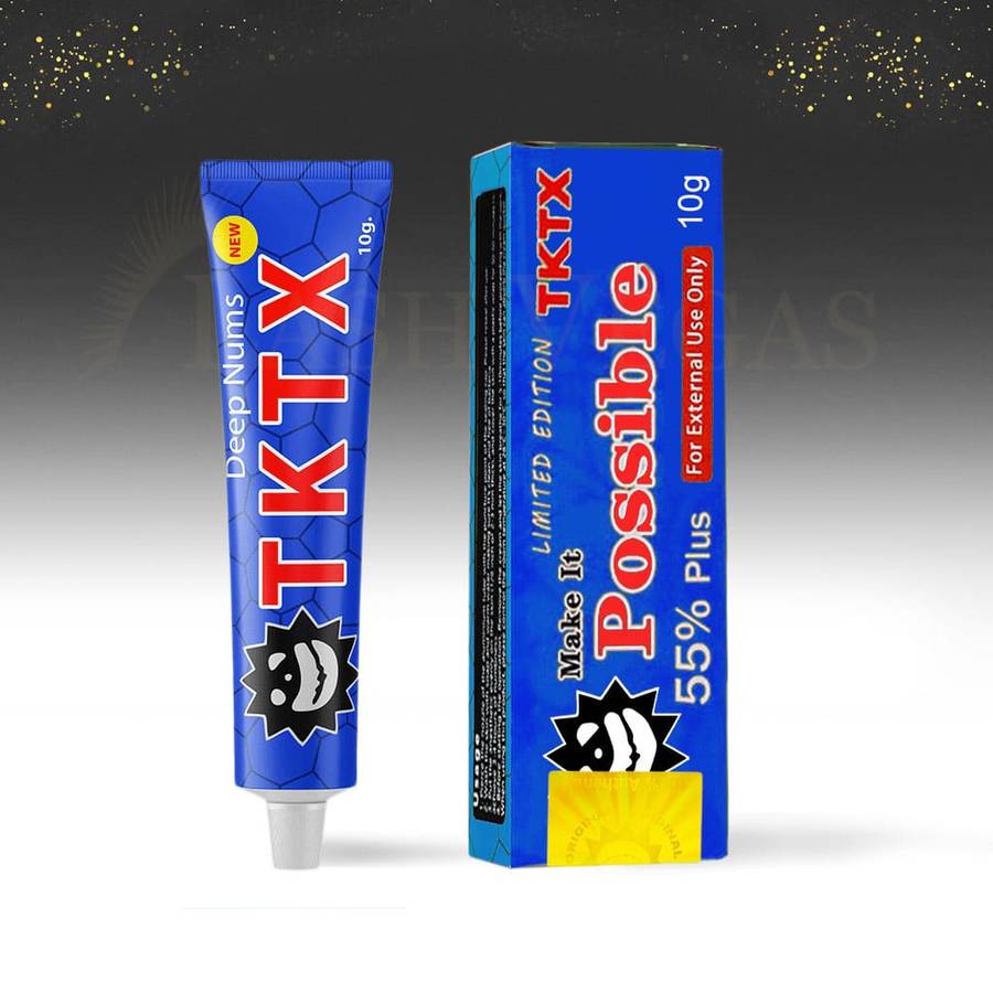 TKTX Topical Anaesthetic Numbing Cream 55% (10g) - red