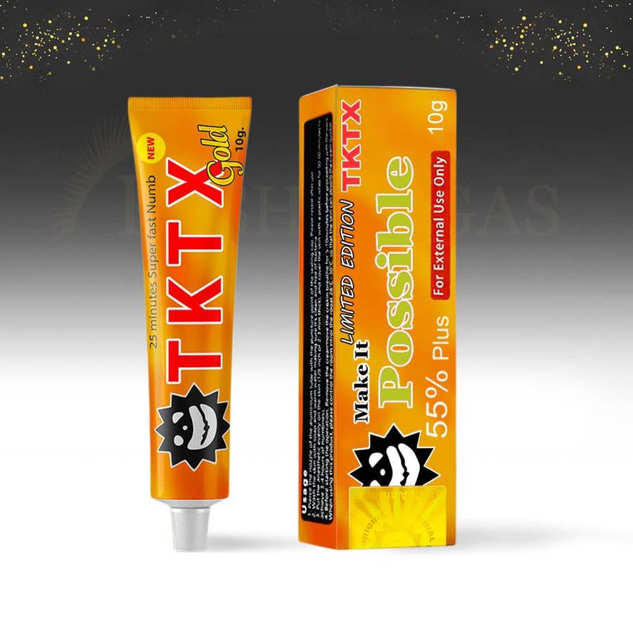 TKTX Topical Anaesthetic Numbing Cream 55% (10g) - red