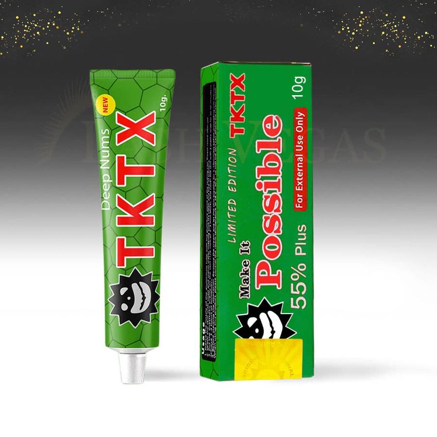 TKTX Topical Anaesthetic Numbing Cream 55% (10g) - red