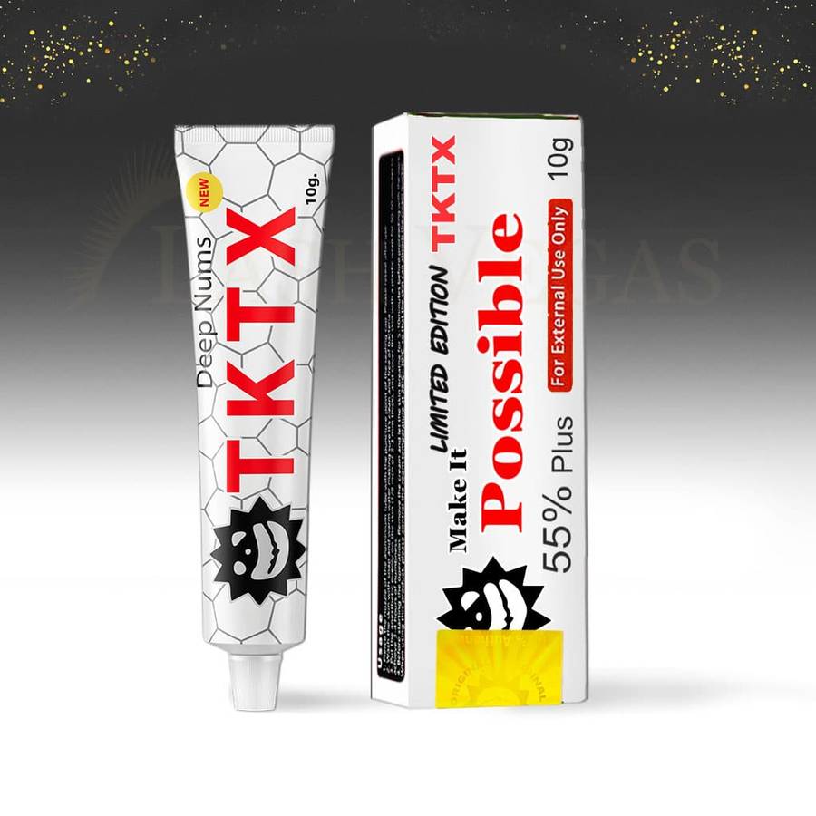 TKTX Topical Anaesthetic Numbing Cream 55% (10g) - red