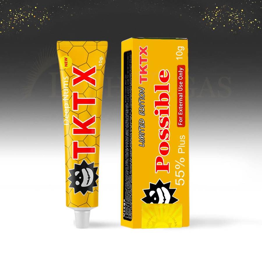 TKTX Topical Anaesthetic Numbing Cream 55% (10g) - red