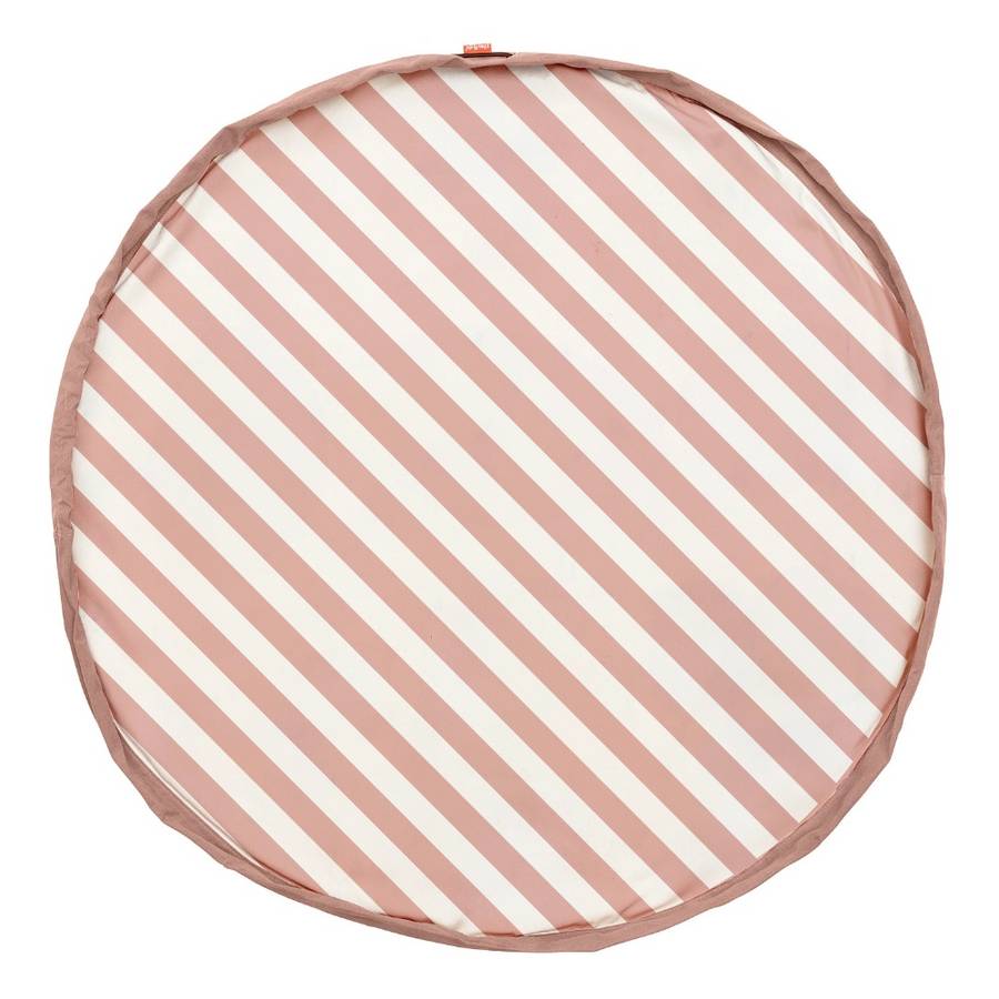 Play&Go - 3-in-1 Playmat & Toy Bag - Stripes Pink