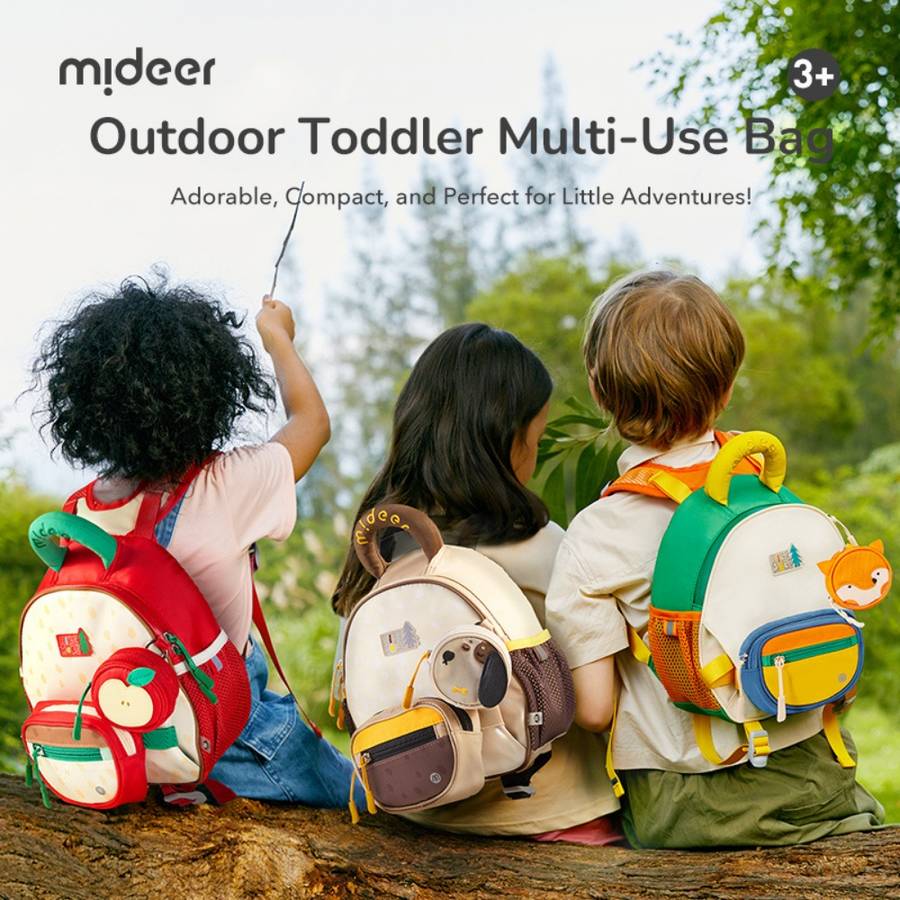 Mideer - Kids Outing Backpack with Safety Features - Orange