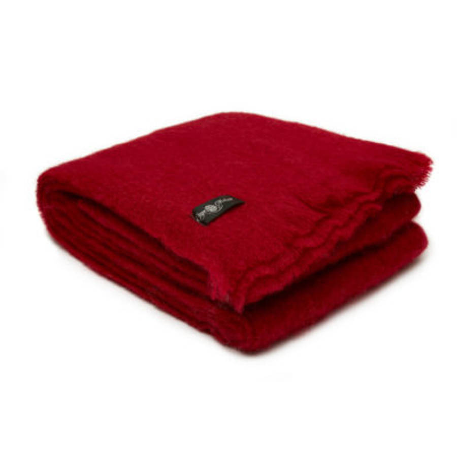 Mohair Blanket (Merlot 1007)