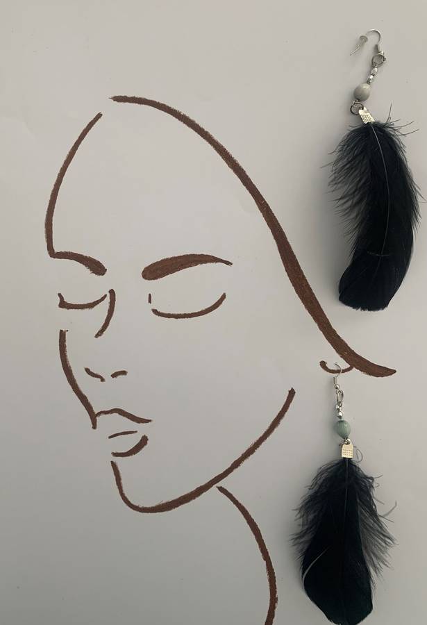 Black Swan Earrings
