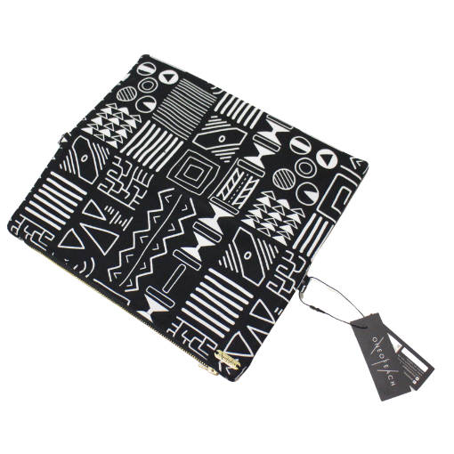 BW Tribal Fold-Over Clutch Bag