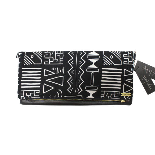 BW Tribal Fold-Over Clutch Bag