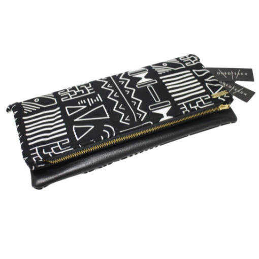 BW Tribal Fold-Over Clutch Bag