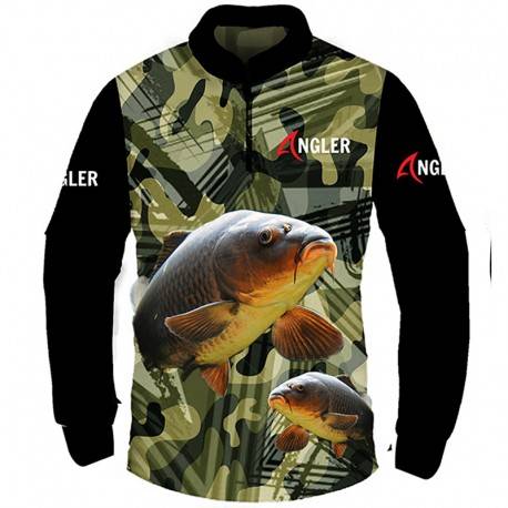 Angler - Camo Carp Sublimated Performance Shirt