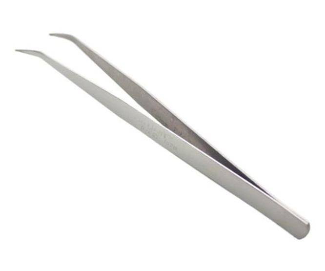 TWEEZER BENT POINT 125mm STAINLESS STEEL  TWE-125mm *D*