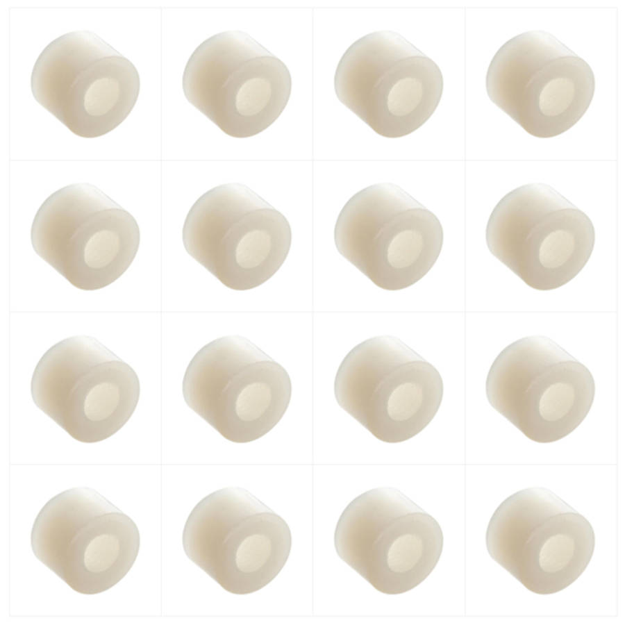TUBE PLASTIC SPACER WHITE 4.2x6.3x5mm - 2K/BAG 4-5