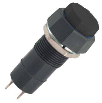 PUSH BUTTON HEX LATCH BLK  B165A-BK