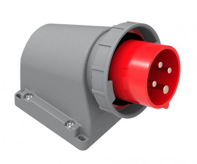 WALL MOUNTED PLUG 16A 415V 3P+E IP67 BC1-1504-7236