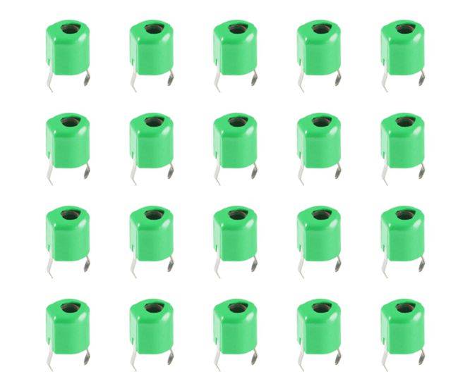 ADJUSTABLE CAPACITOR T/H 30pF-6.2pF GREEN - 1K/BAG CVN6D030A