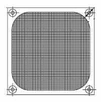 GUARD METAL MESH SCREEN  120mm  FM12