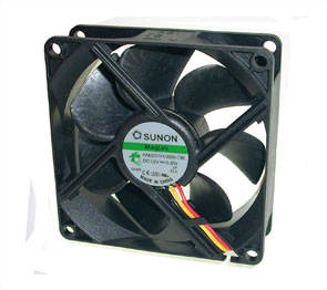 12VDC AXIAL FAN 80sqx25mm VAP 24CFM 3-WIRE HA80251V4-10000-G99