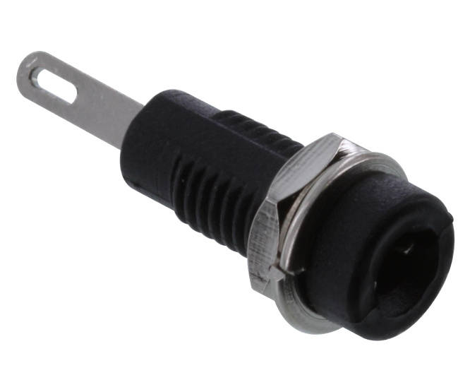 SOCKET BANANA 2mm BLACK K2141-BLACK