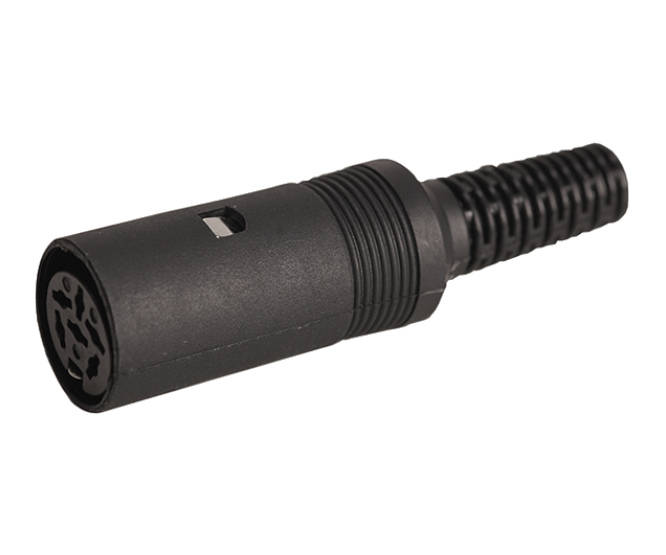 SOCKET DIN IN-LINE 6W 270D K3690F