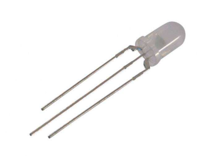 LED 5mm 3P FR-RED & GREEN COMMON ANODE RG509MF-A