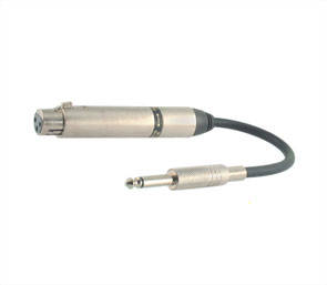 LEAD PLUG 6.3 MONO-SOCK 3-WAY XLR  M59229