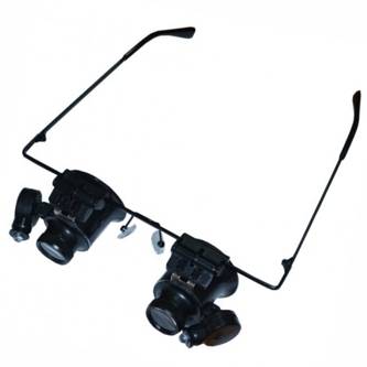 MAGNIFYING GLASSES WITH LED lights and x20  9892A-II / 170121
