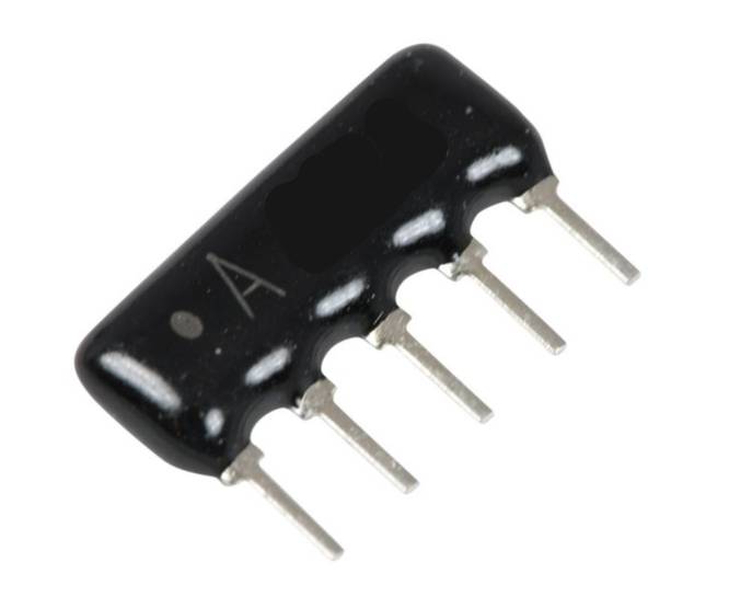 NETWORK RESISTOR SIL 05-PIN 4-RES 10K HRA-A05-103-J