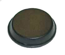 FEET RUBBER STICK-ON 19x4mm RND RF-020-BK