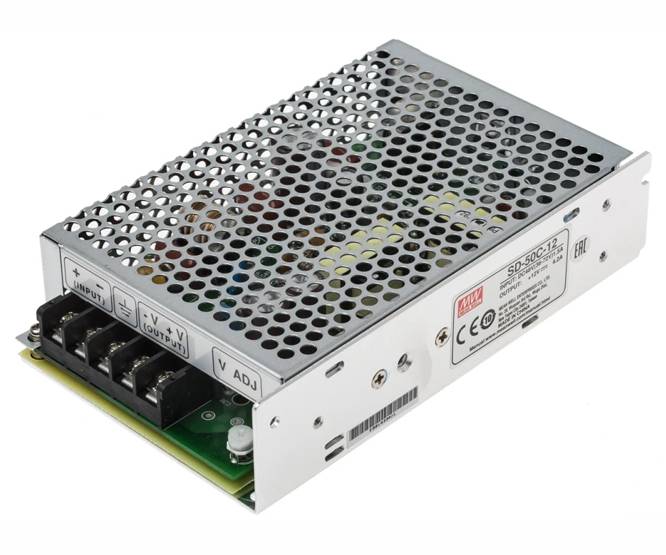 DC-DC CONVERTER ENC I=48VDC O=12VDC 4A SD-50C-12