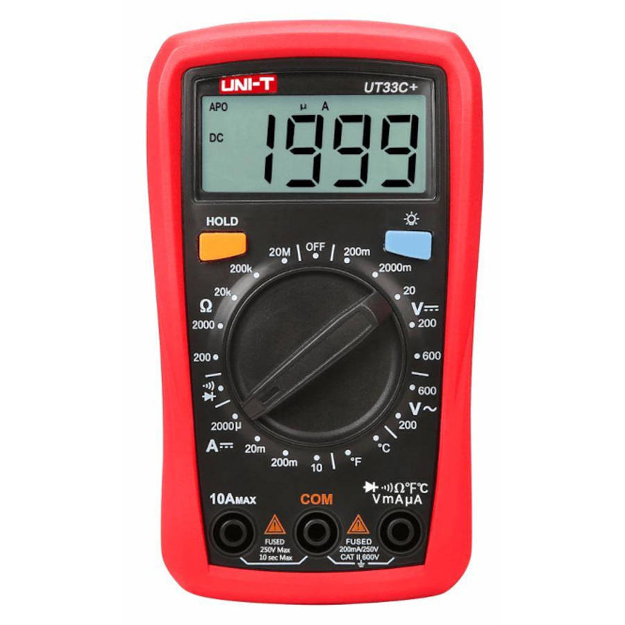 HAND HELD MULTIMETER / DMM 3 1/2 DIGITS UT33C+