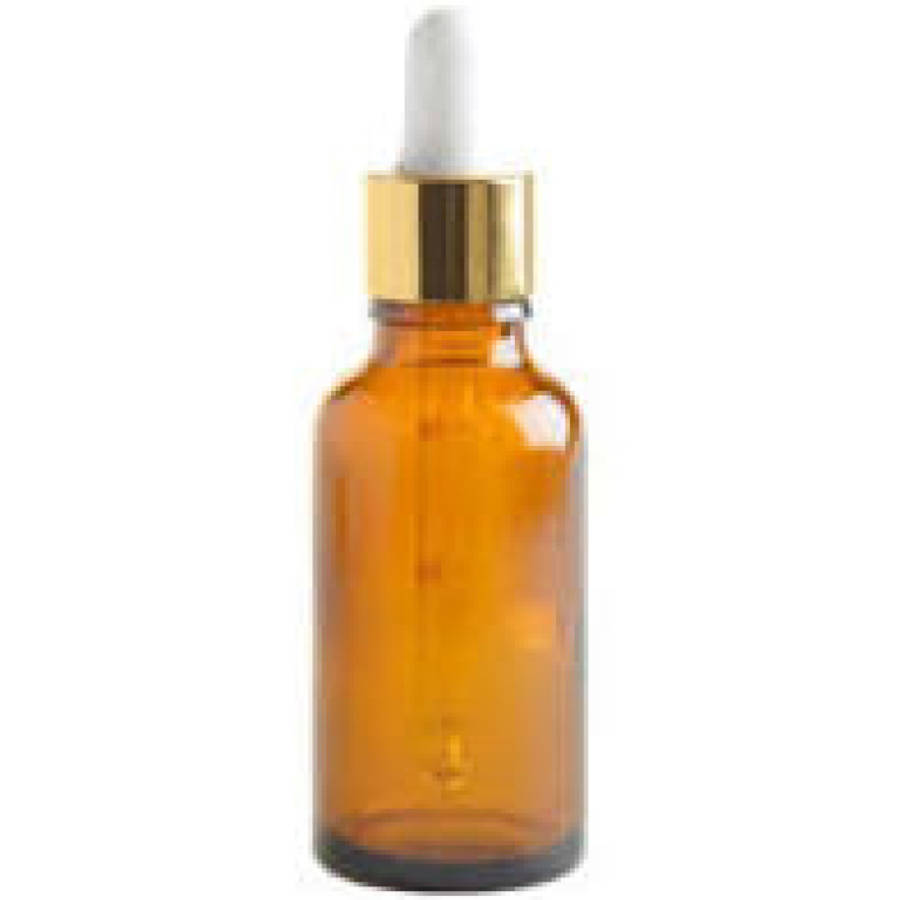 Dropper Bottles Amber-Gold Pipettes