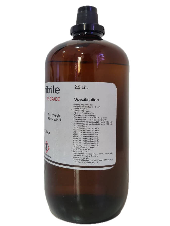 Acetonitrile 99,9% HPLC Grade 2,5L
