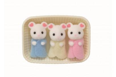 Marshmallow Mouse Triplets