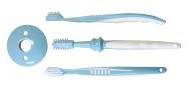INFANT TOOTHBRUSH SET - 3PC BLUE