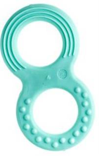 RUBBER TEETHER - GREEN