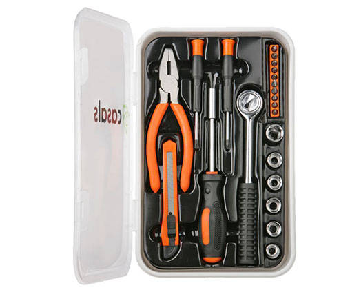 Hand Tools 22 Piece Set Steel Orange