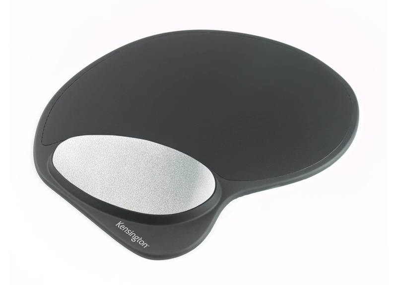 KENSINGTON Memory Gel Mouse Pad with Integral Wrist Rest Black