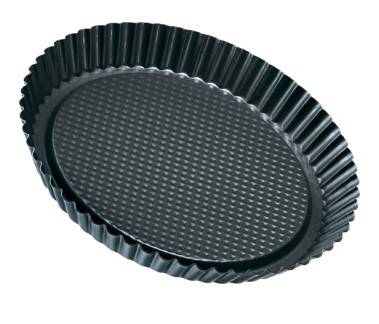 Zenker Black Metallic Fruit Tart Tin Rolled Edge 28cm